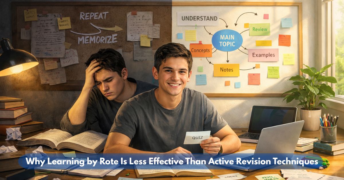 Learning by Rote Is Less Effective Than Active Revision Techniques